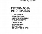 Informacja o sytuacji społeczno-gospodarczej województw Nr 4/2014 Foto