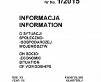 Informacja o sytuacji społeczno-gospodarczej województw Nr 1/2015 Foto