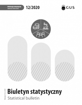 Okładka publikacji &quot;Biuletyn Statystyczny Nr 12/2020&quot;