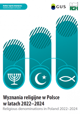 Wyznania religijne w Polsce w latach 2022 - 2024. Okładka publikacji