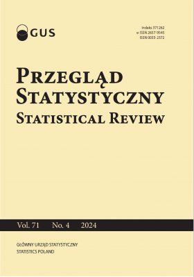 Okładka publikacji &quot;Przegląd Statystyczny. Statistical Review, nr 4/2024&quot;