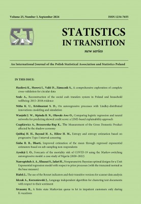 Okładka publikacji &quot;Statistics in Transition 3/2024&quot;