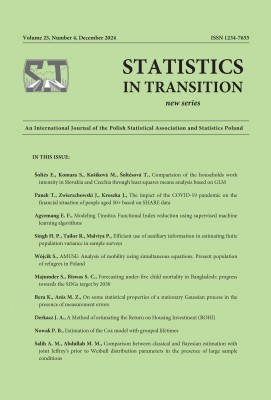 Okładka publikacji &quot;Statistics in Transition new series nr 4/2024&quot;