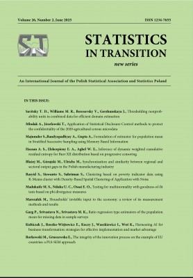 Okładka publikacji &quot;Statistics in Transition new series nr 2/2025&quot;