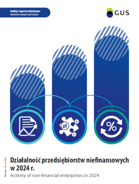 Analizy i raporty statystyczne. Działalność przedsiębiorstw niefinansowych w 2024 r. Warszawa 2025. GUS