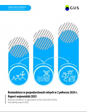 Okładka publikacji Koniunktura w gospodarstwach rolnych w 2 półroczu 2024 r. Raport wojewódzki 2025