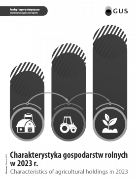 Okładka publikacji &quot;Charakterystyka gospodarstw rolnych w 2023 r.&quot;
