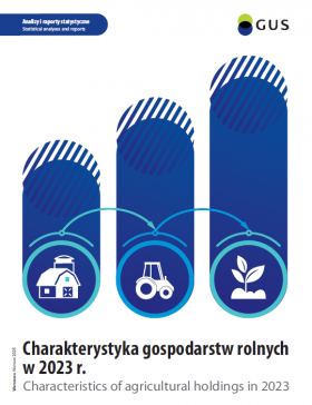Okładka publikacji &quot;Charakterystyka gospodarstw rolnych w 2023 r.&quot;