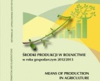 Środki produkcji w rolnictwie w roku gospodarczym 2012/2013 Foto