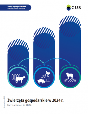 Okładka publikacji &quot;Zwierzęta gospodarskie w 2024 r.&quot;