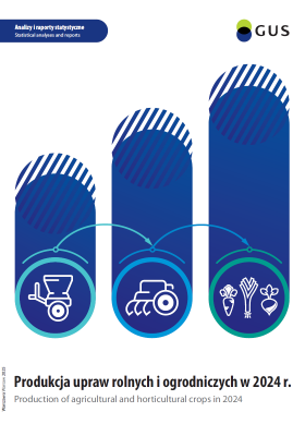 Produkcja upraw rolnych i ogrodniczych w 2024 r. Okładka