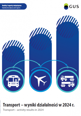 Okładka publikacji Transport - wyniki działalności w 2024 r.