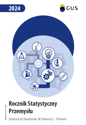 Okładka publikacji &quot;Rocznik Statystyczny Przemysłu 2024&quot;