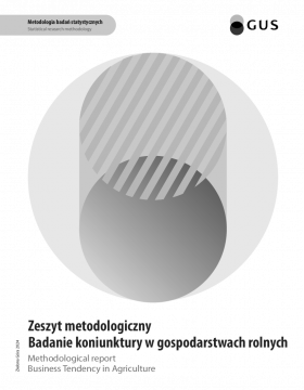 Okładka Zeszyt metodologiczny - Badanie koniunktury w gospodarstwach rolnych