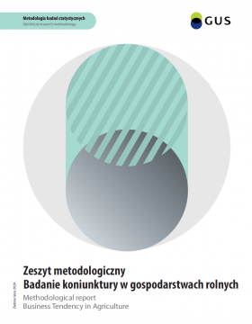 Okładka Zeszyt metodologiczny - Badanie koniunktury w gospodarstwach rolnych