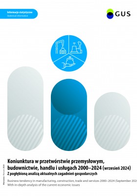 Koniunktura w przetwórstwie przemysłowym, budownictwie, handlu i usługach Okładka