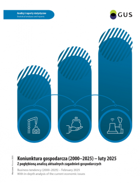 Okładka publikacji &quot;Koniunktura gospodarcza (2000–2025) - luty 2025&quot;