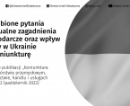 Pogłębione pytania o aktualne zagadnienia gospodarcze oraz wpływ wojny w Ukrainie na koniunkturę – oceny i oczekiwania. Aneks do publikacji (październik 2022) Foto