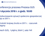 Konferencja prasowa Prezesa GUS z 30 stycznia 2018 r. Foto