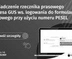 Oświadczenie rzecznika prasowego Prezesa Głównego Urzędu Statystycznego ws. logowania do formularza spisowego przy użyciu numeru PESEL Foto