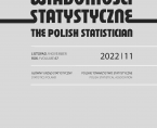 Wiadomości Statystyczne. The Polish Statistician nr 11/2022 Foto