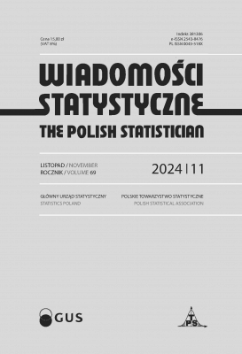 Okładka publikacji &quot;Wiadomości Statystyczne. The Polish Statistician nr 11/2024&quot;