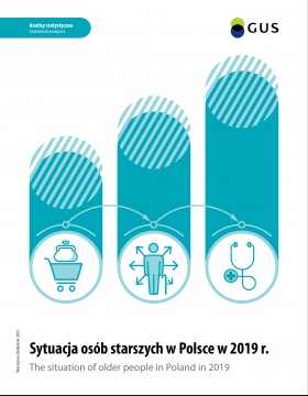 Okładka publikacji: Sytuacja osób starszych w Polsce w 2019 roku