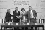 Prezesi Krajowych Urzędów Statystycznych Grupy Wyszehradzkiej podpisali Porozumienie w sprawie współpracy Foto