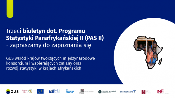 Trzeci biuletyn dot. Programu Statystyki Panafrykańskiej II (PAS II)